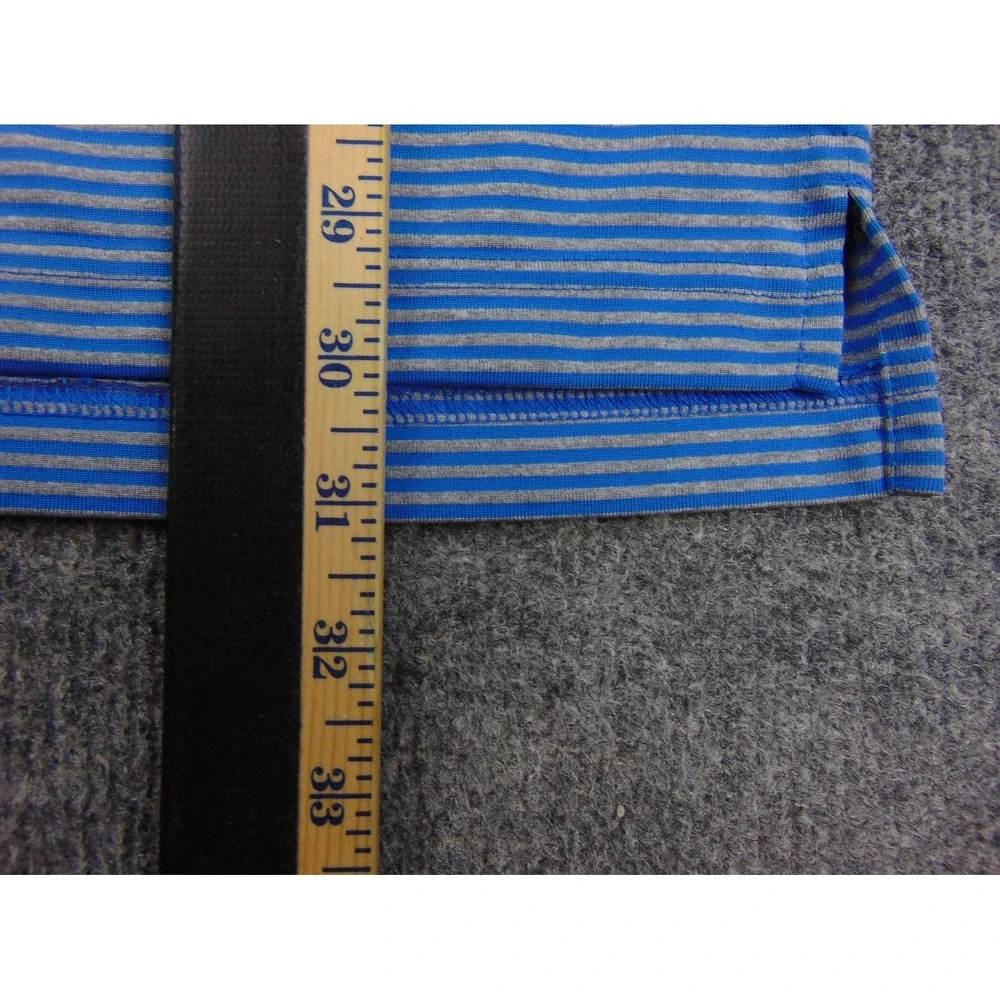 Donald Ross Polo Shirt Mens XL Blue Striped Golf Performance Short Sleeve Preppy